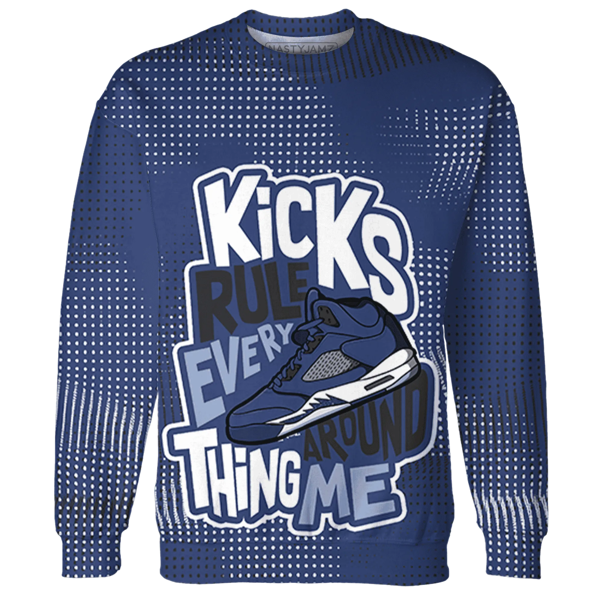 Midnight-Navy-5s-Sweatshirt-Match-Kicks-Rule