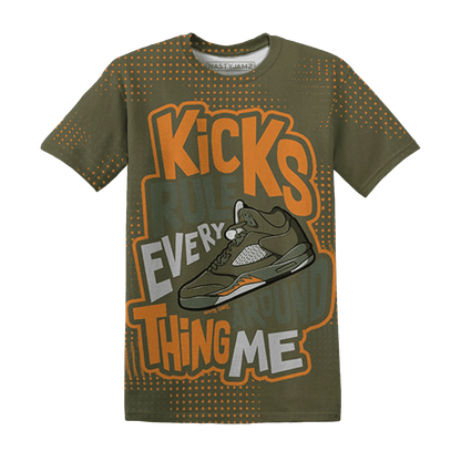 Olive-5s-T-Shirt-Match-Kicks-Rule