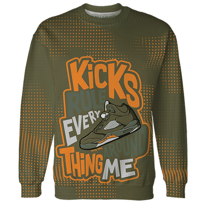 Olive-5s-Sweatshirt-Match-Kicks-Rule