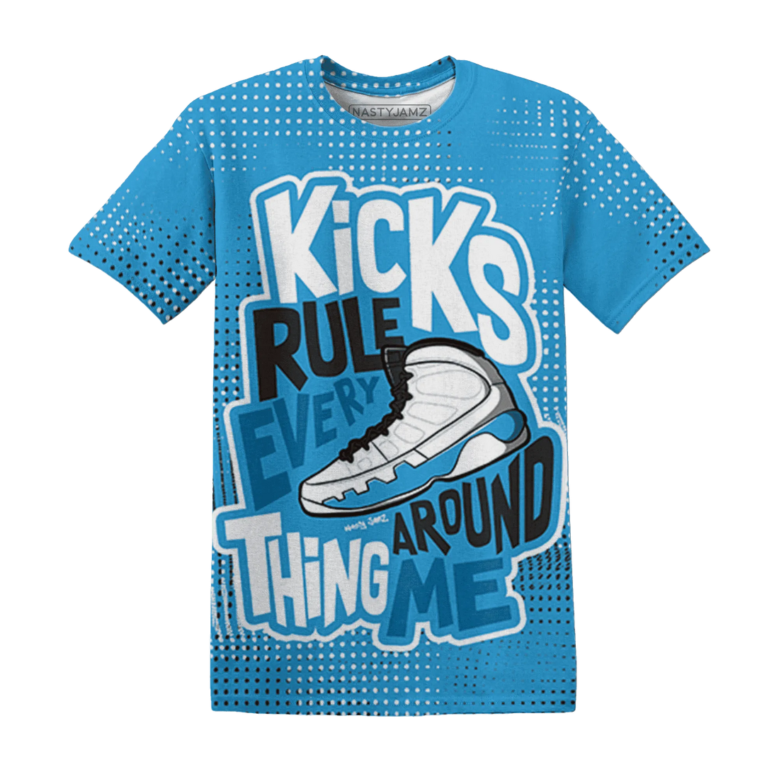 Powder-Blue-9s-T-Shirt-Match-Kicks-Rule