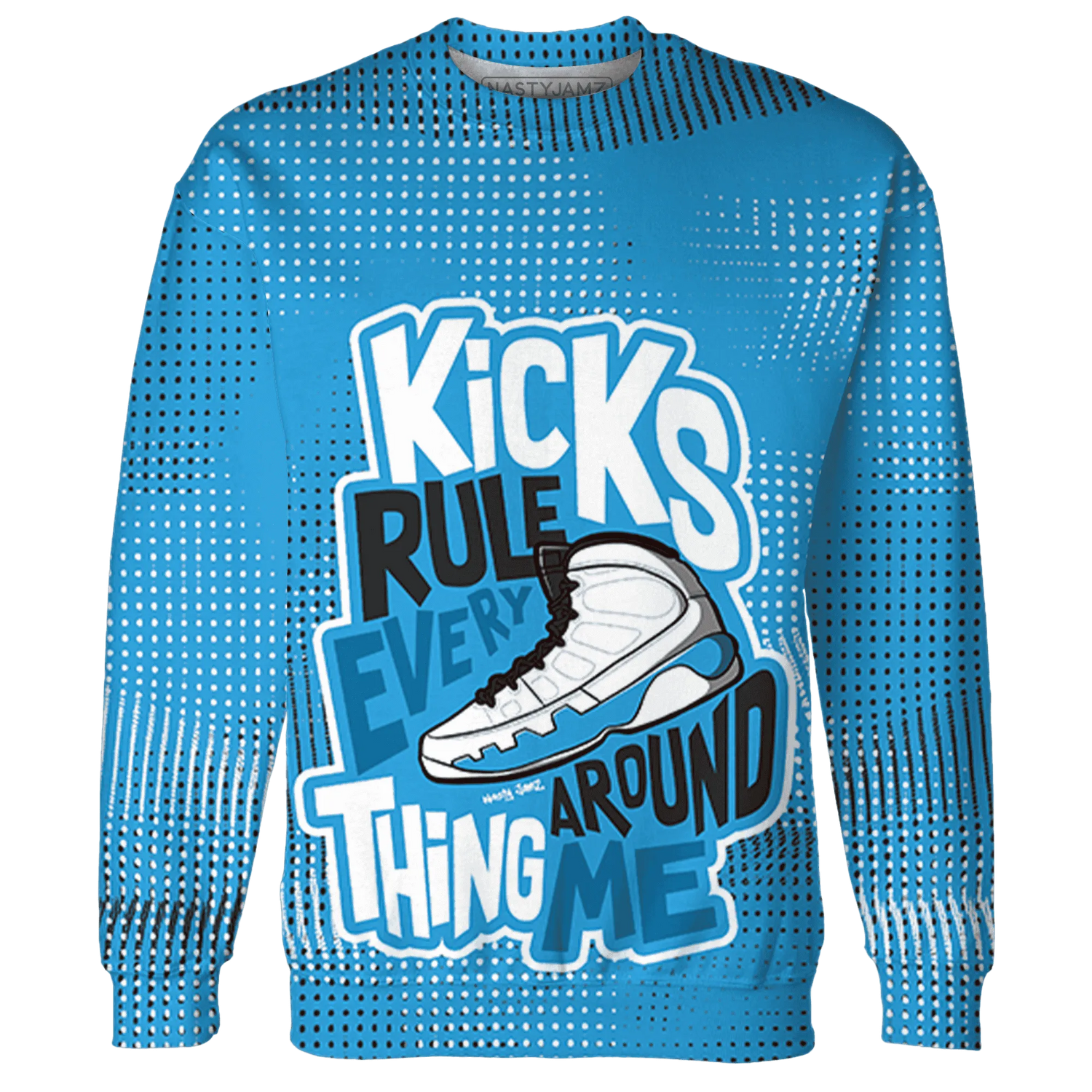 Powder-Blue-9s-Sweatshirt-Match-Kicks-Rule