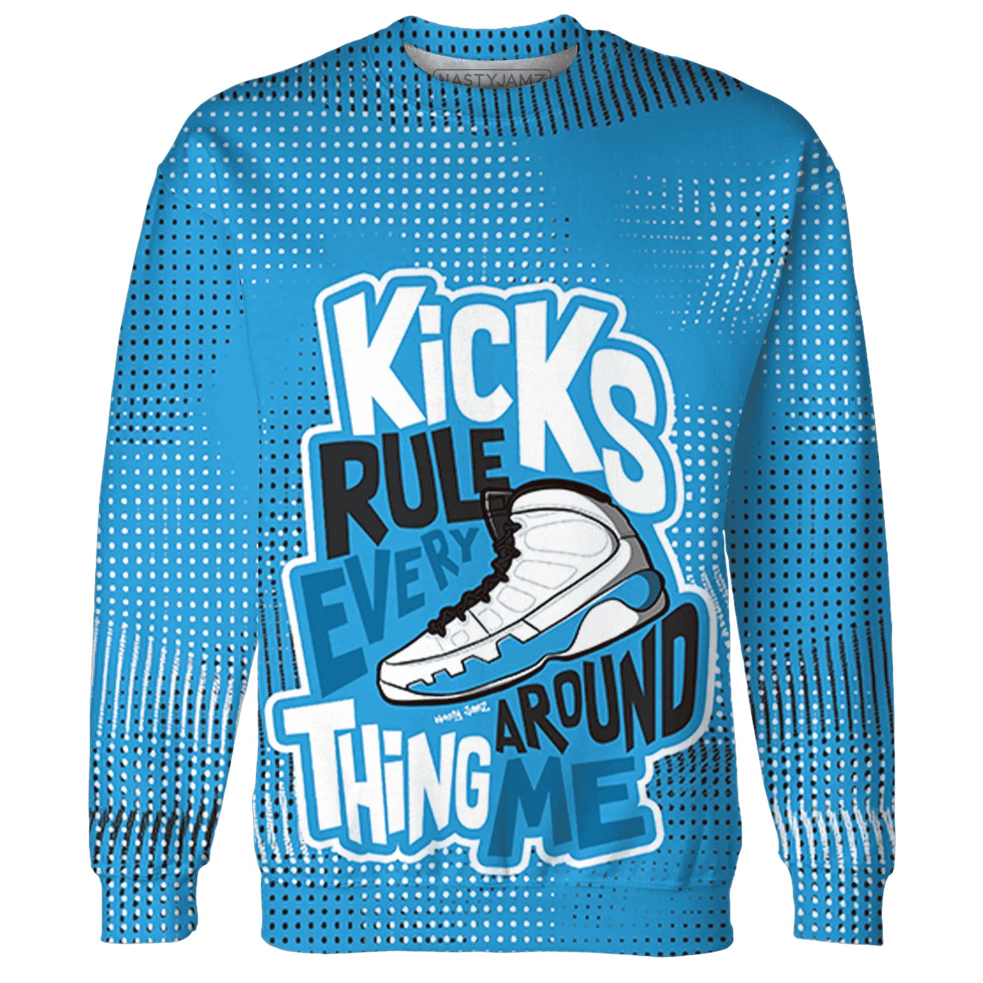 Powder-Blue-9s-Sweatshirt-Match-Kicks-Rule