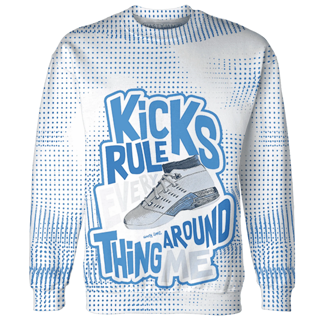 Carolina-Blue-Univercitii-17s-Sweatshirt-Match-Kicks-Rule-3D