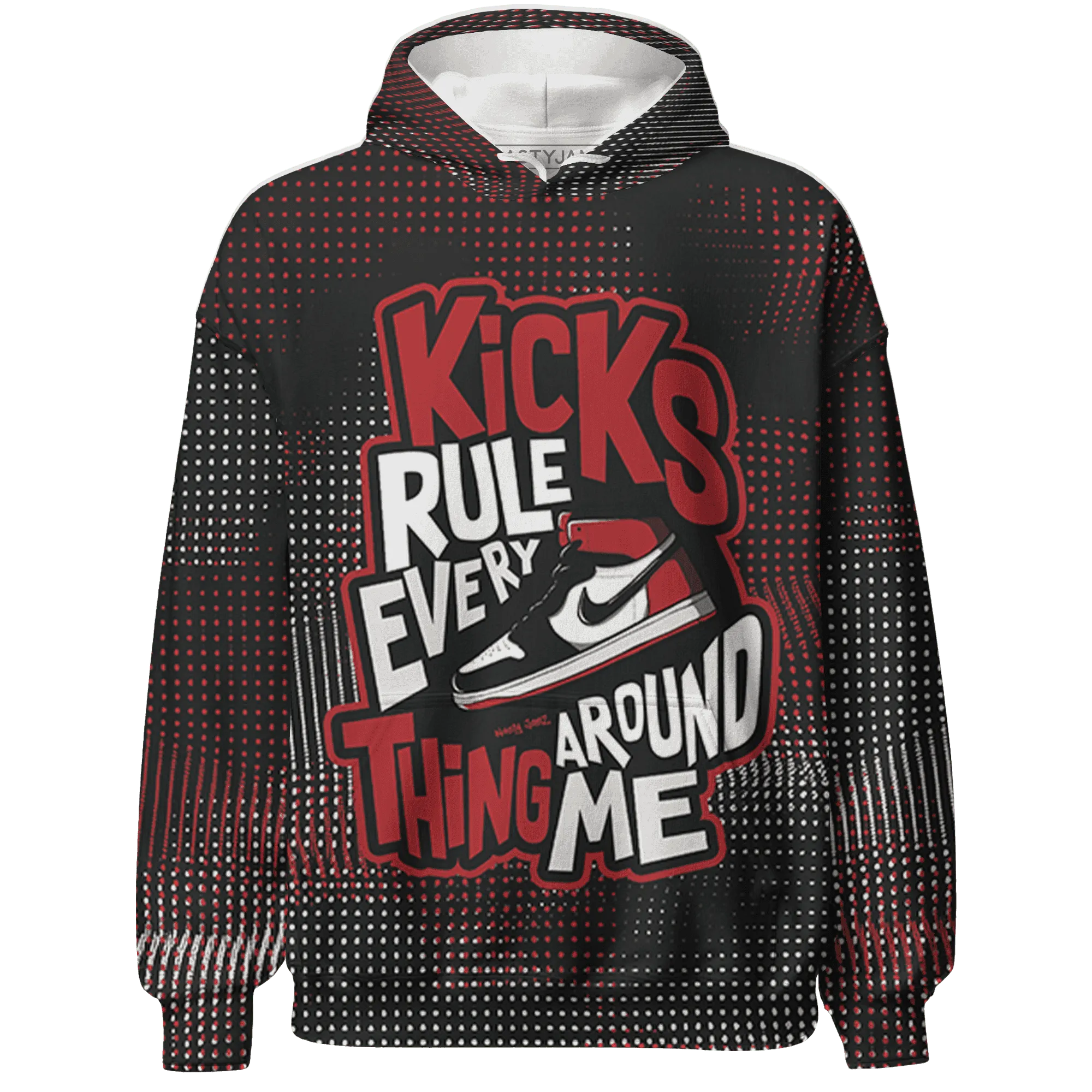 Black-Toe-Reimagined-Red-White-1s-NastyJamz-Hoodie-Match-Kicks-Rule-3D