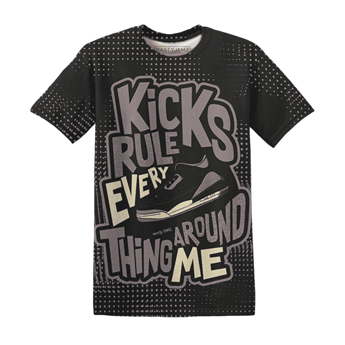 Black-Violet-Ore-3s-T-Shirt-Match-Kicks-Rule-3D