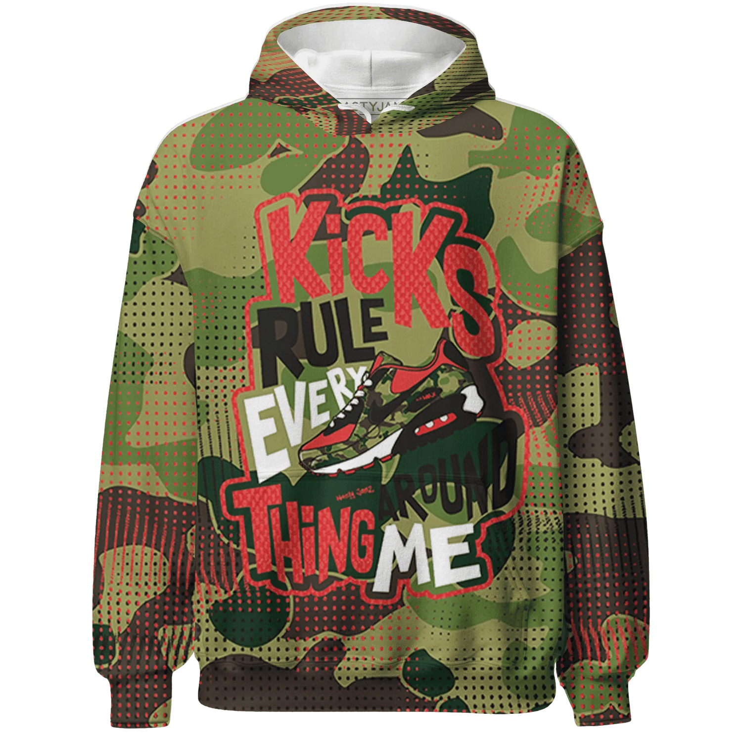 AM-90-Dark-Sage-Solar-Red-NastyJamz-Hoodie-Match-Kicks-Rule-3D
