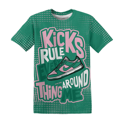 Dunk-Pink-Malachite-Medium-Soft-Low-Sail-T-Shirt-Match-Kicks-Rule-3D