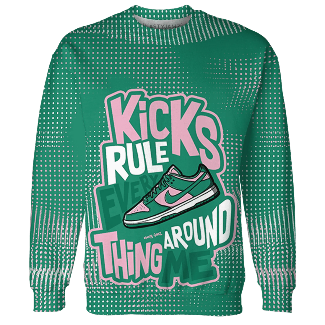 Dunk-Pink-Malachite-Medium-Soft-Low-Sail-Sweatshirt-Match-Kicks-Rule-3D