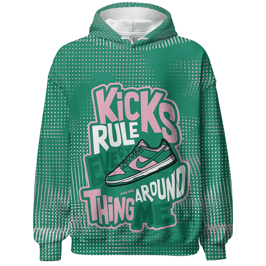 Dunk-Pink-Malachite-Medium-Soft-Low-Sail-Hoodie-Match-Kicks-Rule-3D