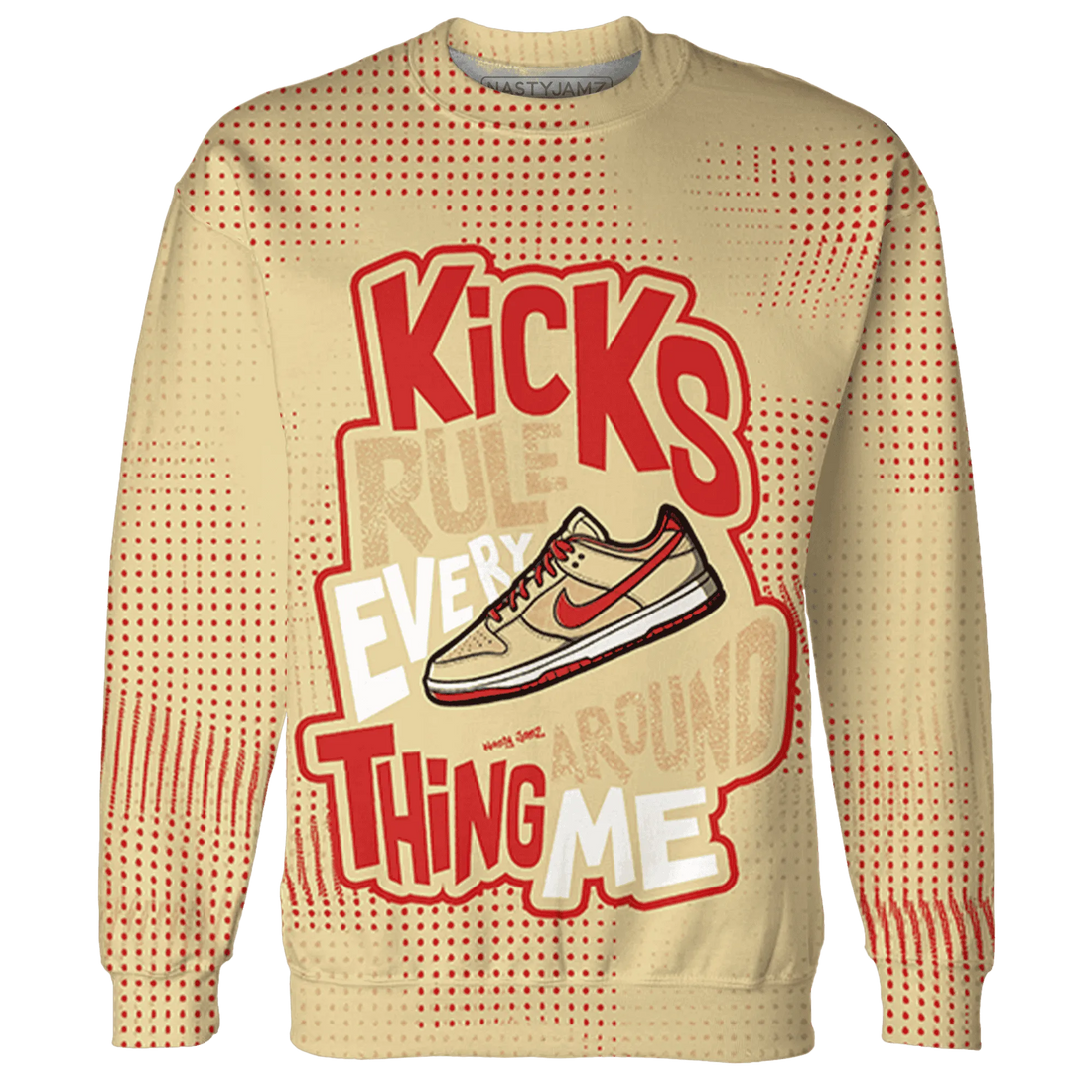 Dunk-Strawberry-Waffle-NastyJamz-Sweatshirt-Match-Kicks-Rule-3D