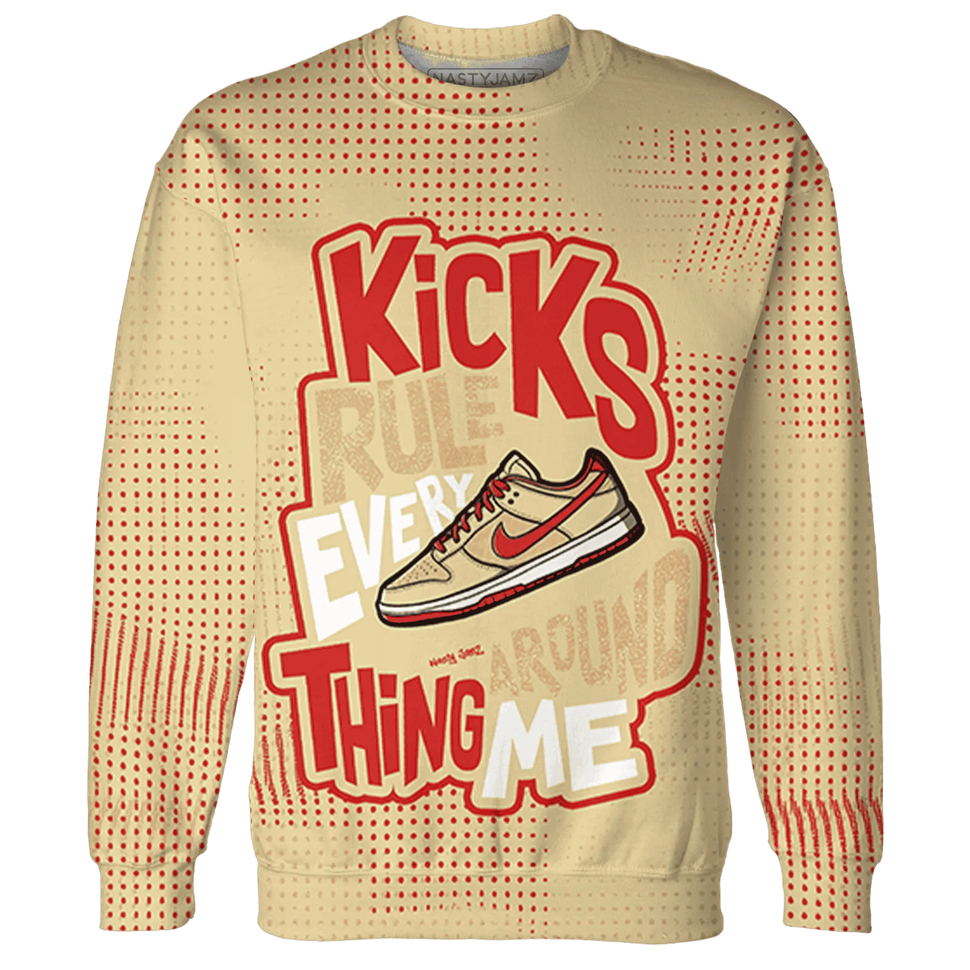 Dunk-Strawberry-Waffle-NastyJamz-Sweatshirt-Match-Kicks-Rule-3D