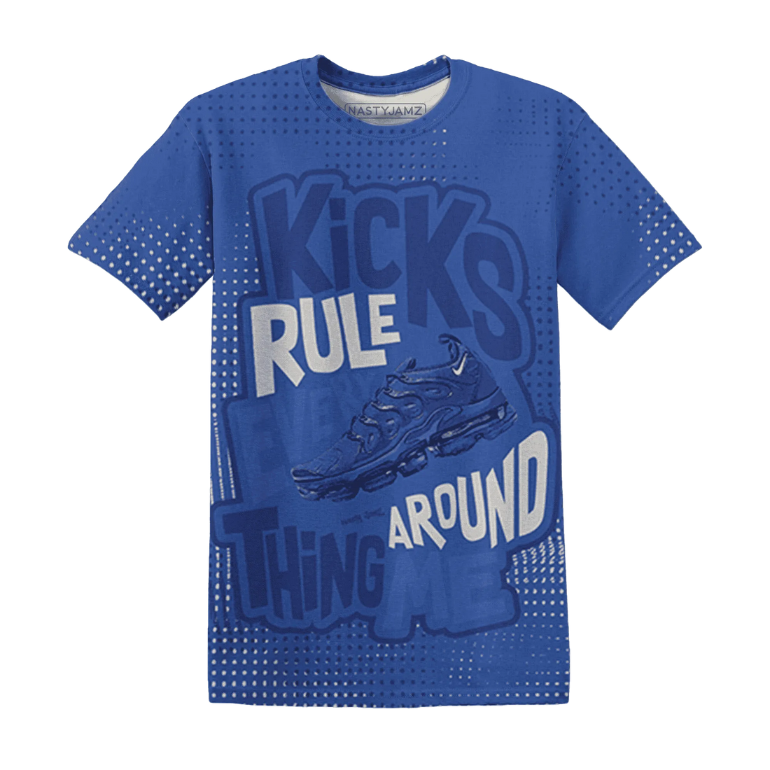 VaporMax-Game-Royal-Blue-T-Shirt-Match-Kicks-Rule-3D