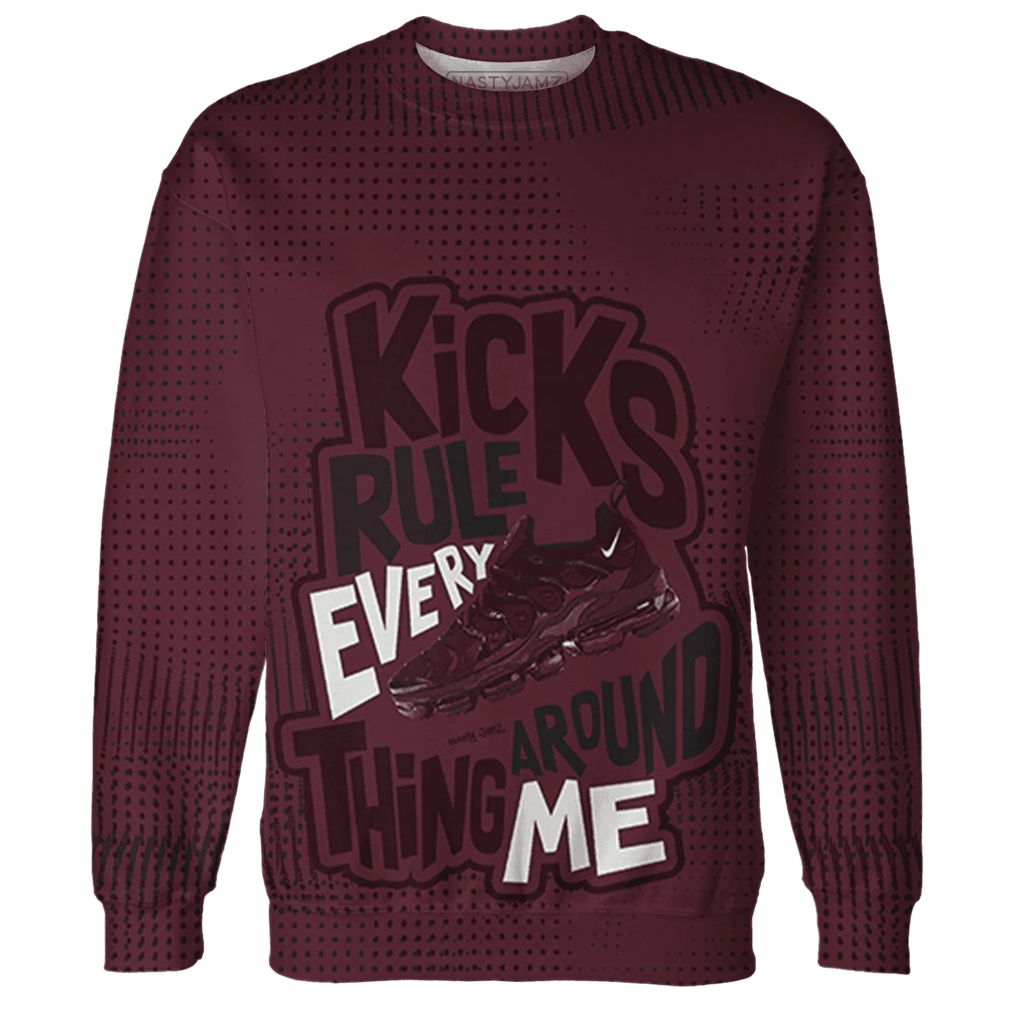 VaporMax-Night-Maron-Burgundy-Sweatshirt-Match-Kicks-Rule-3D