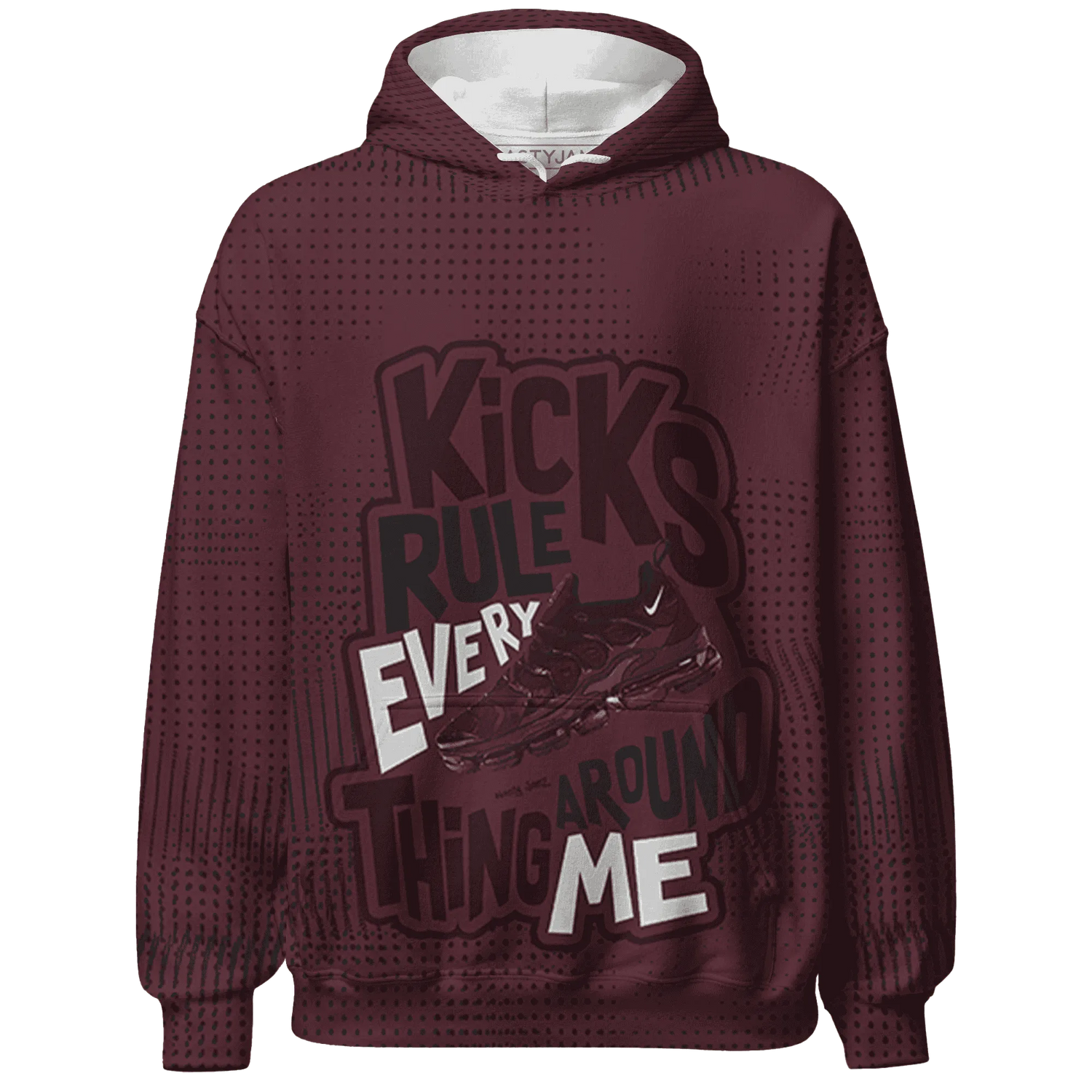 VaporMax-Night-Maron-Burgundy-Hoodie-Match-Kicks-Rule-3D