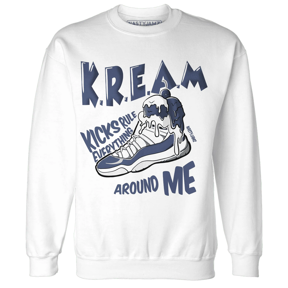 Low-Diffused-Blue-11s-Sweatshirt-Match-Kream-Sneaker