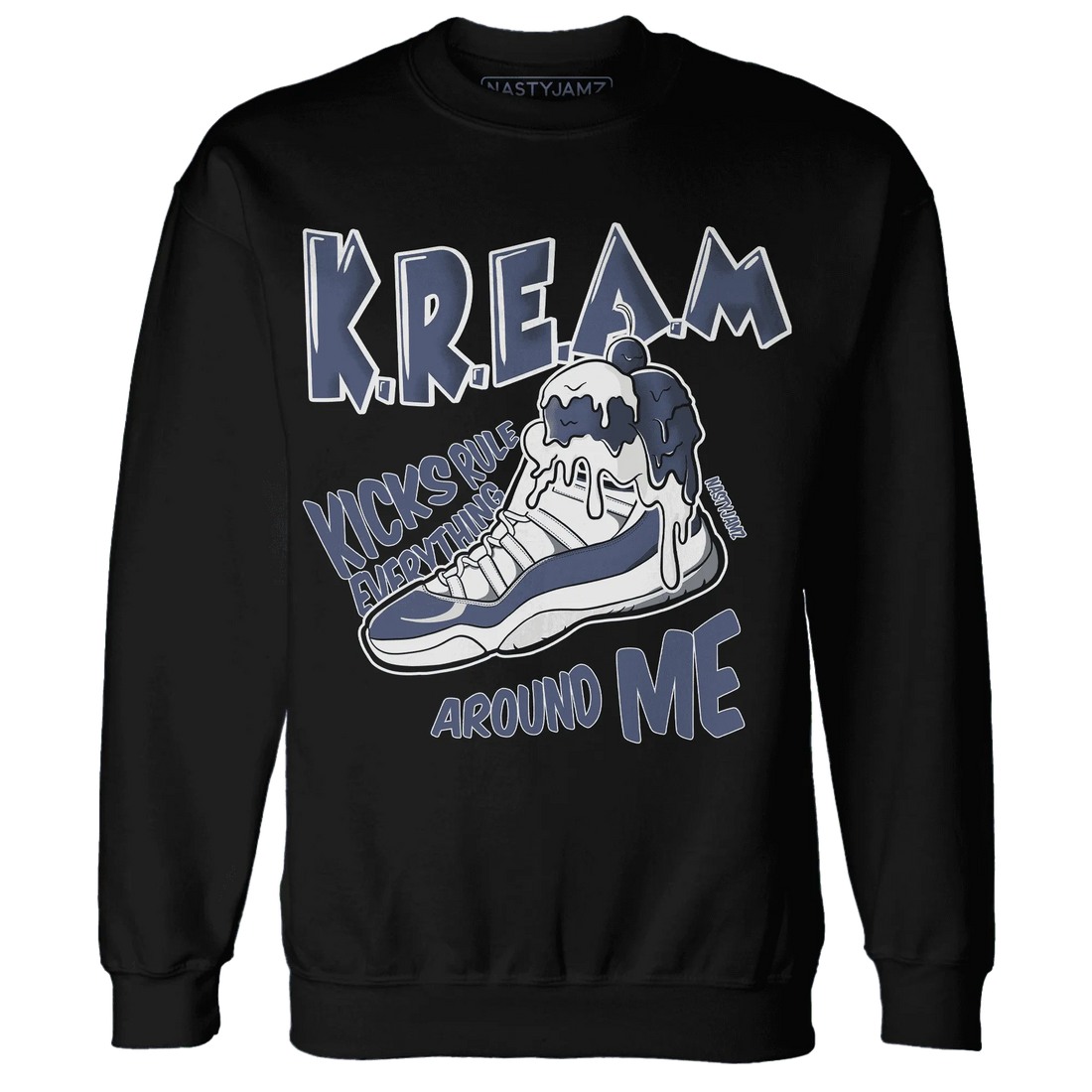 Low-Diffused-Blue-11s-Sweatshirt-Match-Kream-Sneaker