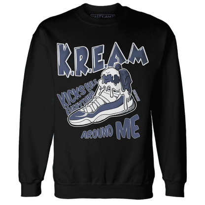 Low-Diffused-Blue-11s-Sweatshirt-Match-Kream-Sneaker