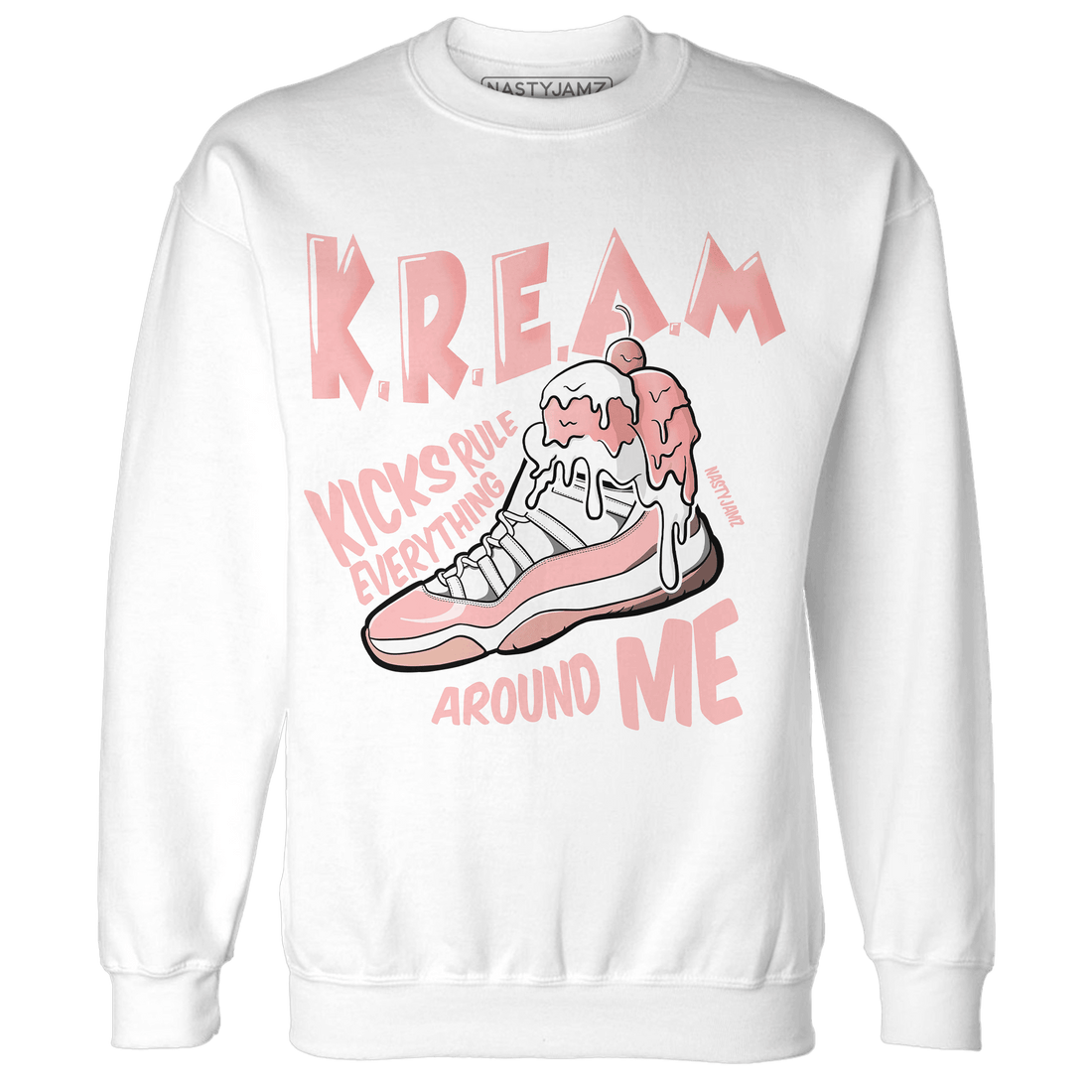 Low Legend Pink 11s Sweatshirt Match Kream Sneaker - NastyJamz