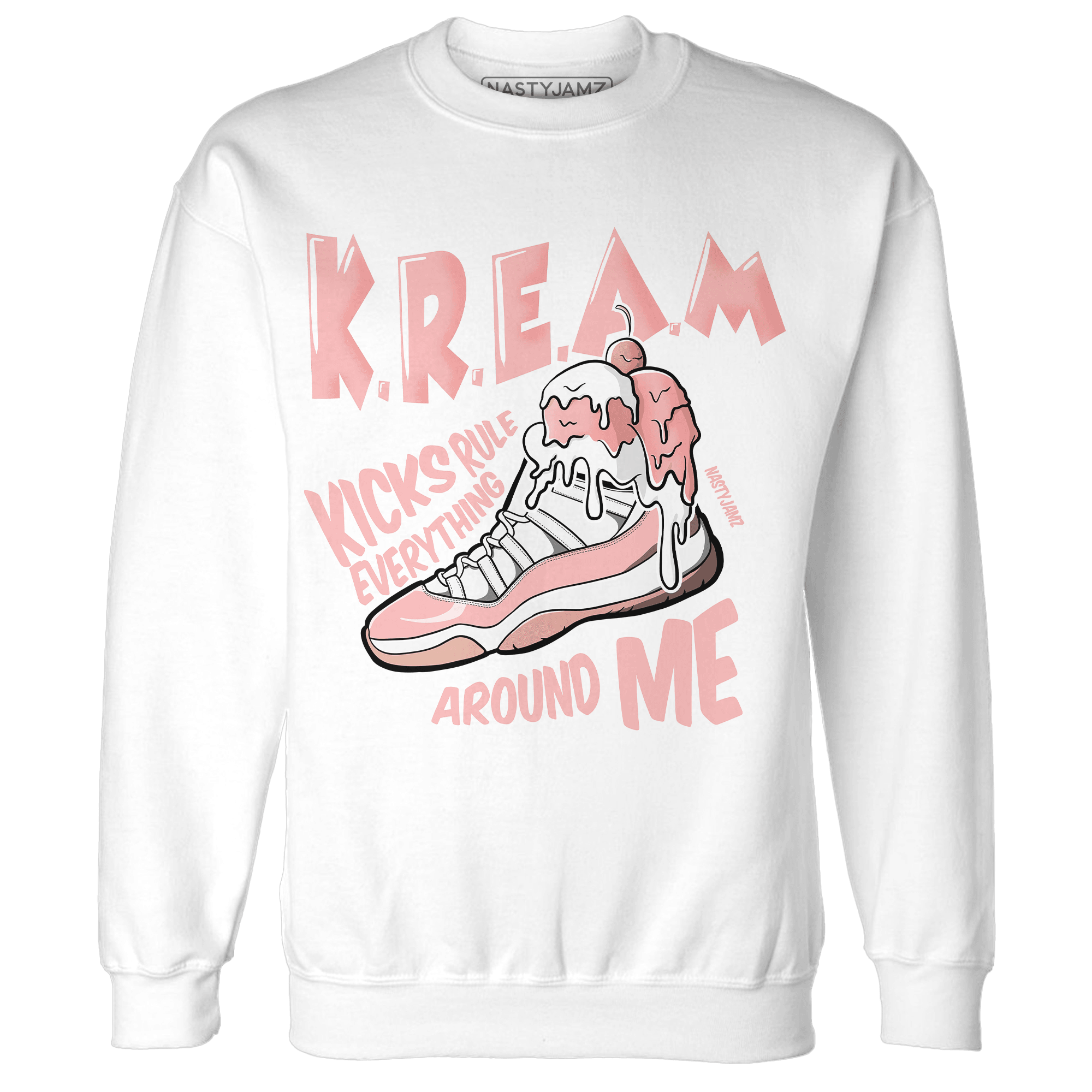 Low Legend Pink 11s Sweatshirt Match Kream Sneaker - NastyJamz