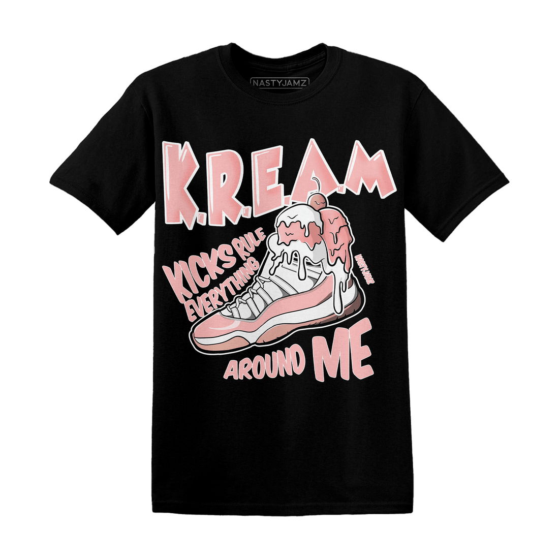 Low Legend Pink 11s T Shirt Match Kream Sneaker - NastyJamz