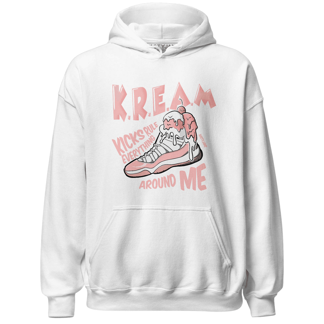 Low Legend Pink 11s Hoodie Match Kream Sneaker - NastyJamz