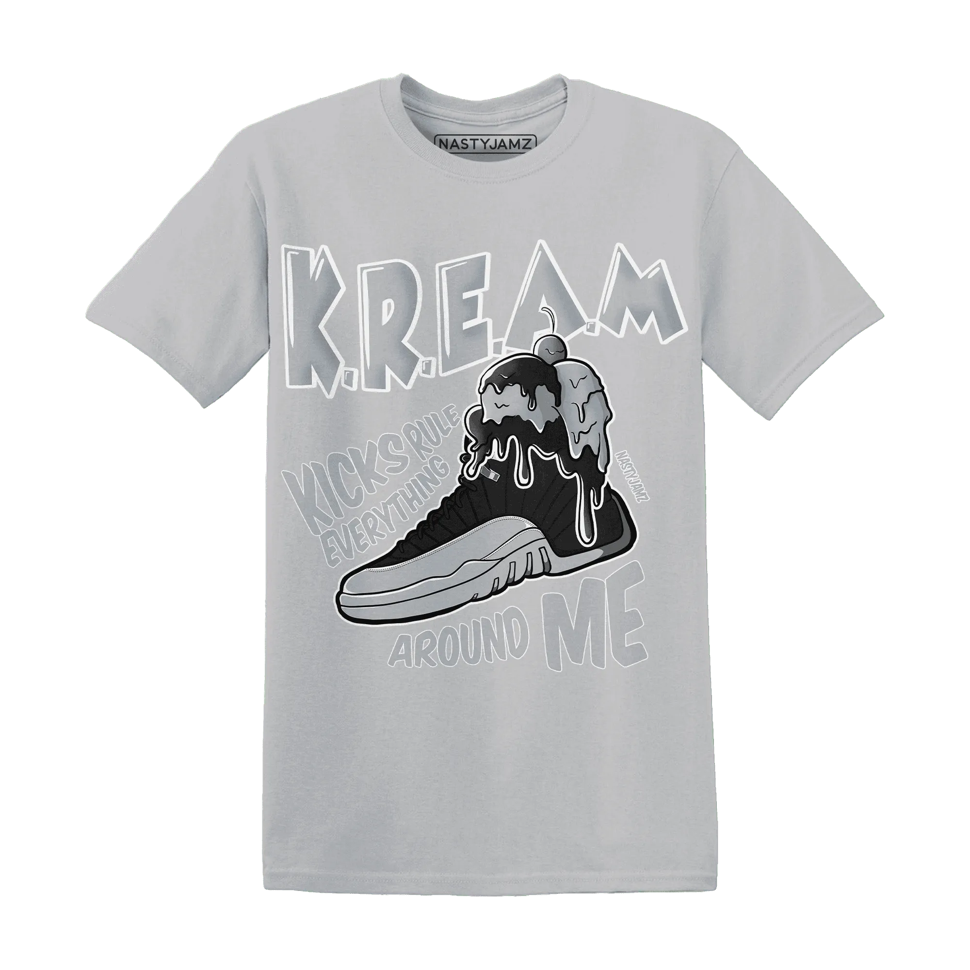 Wolf-Grey-12s-NastyJamz-T-Shirt-Match-Kream-Sneaker