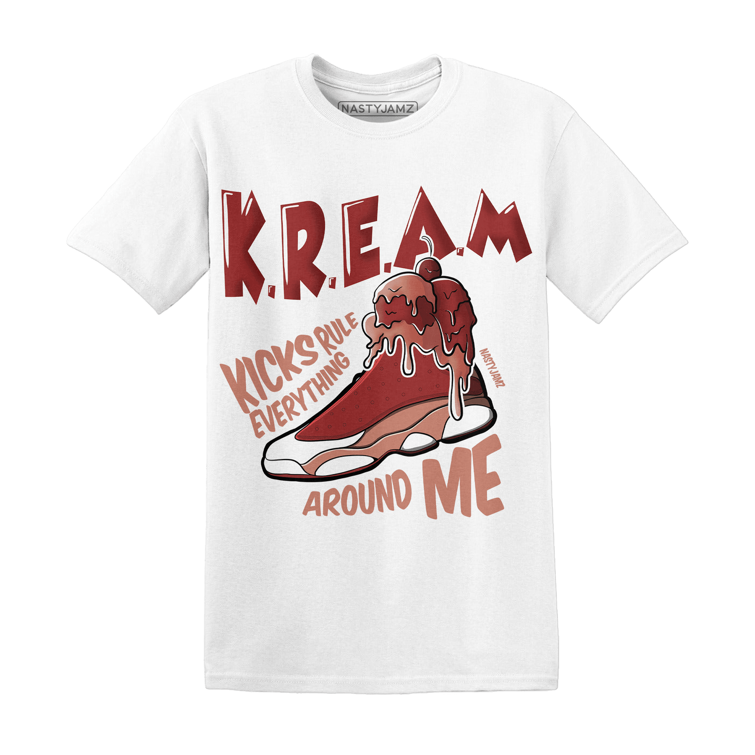 Dune Red 13s T Shirt Match Kream Sneaker - NastyJamz