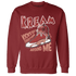 Dune Red 13s Sweatshirt Match Kream Sneaker - NastyJamz