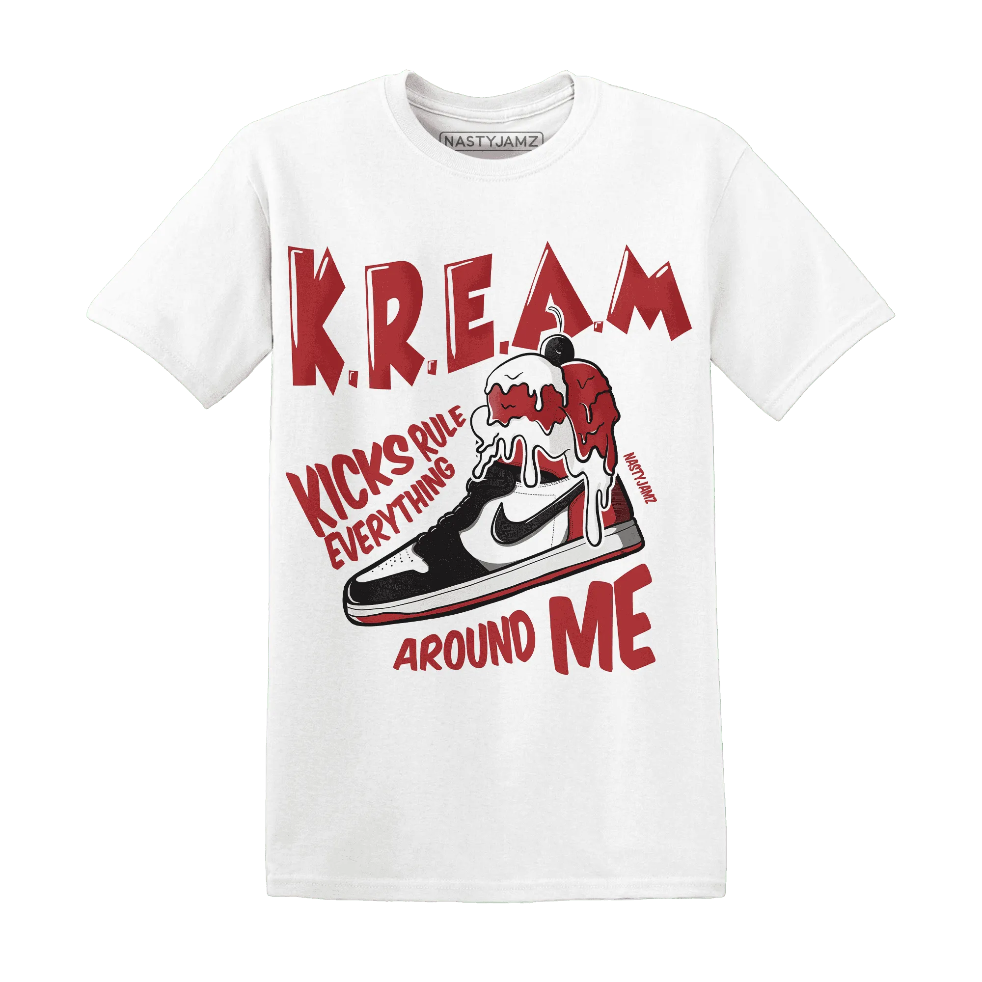 Black-Toe-Reimagined-Red-White-1s-T-Shirt-Match-Kream-Sneaker