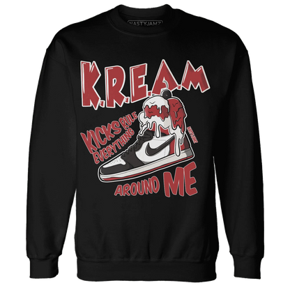 Black-Toe-Reimagined-Red-White-1s-Sweatshirt-Match-Kream-Sneaker