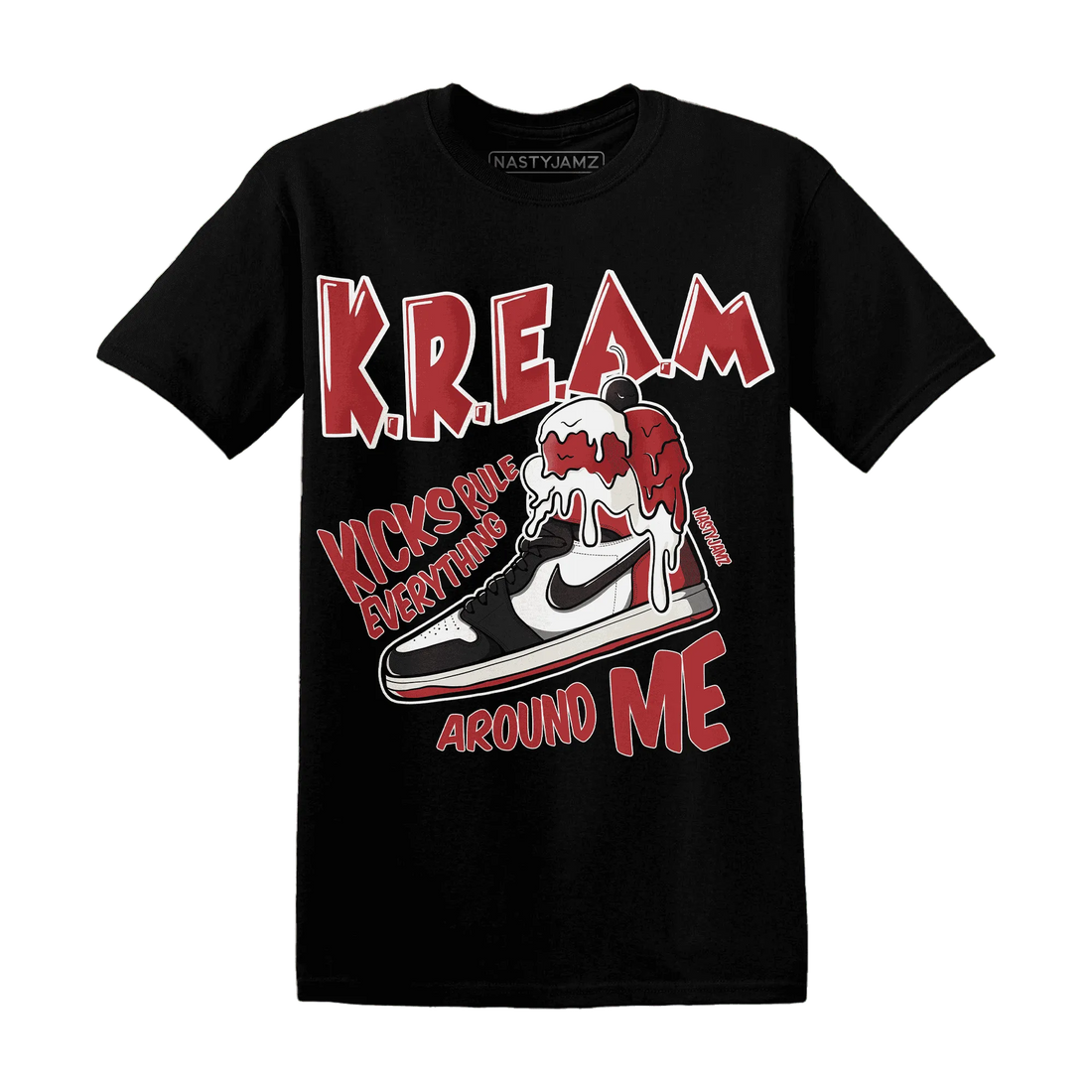 Black-Toe-Reimagined-Red-White-1s-T-Shirt-Match-Kream-Sneaker