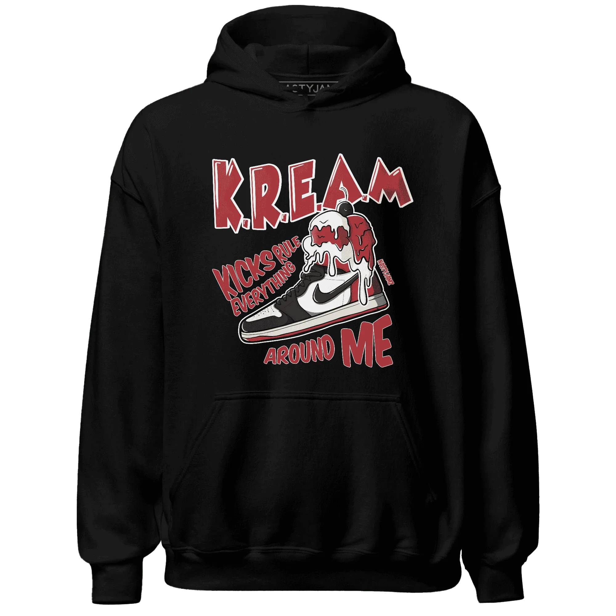 Black-Toe-Reimagined-Red-White-1s-Hoodie-Match-Kream-Sneaker