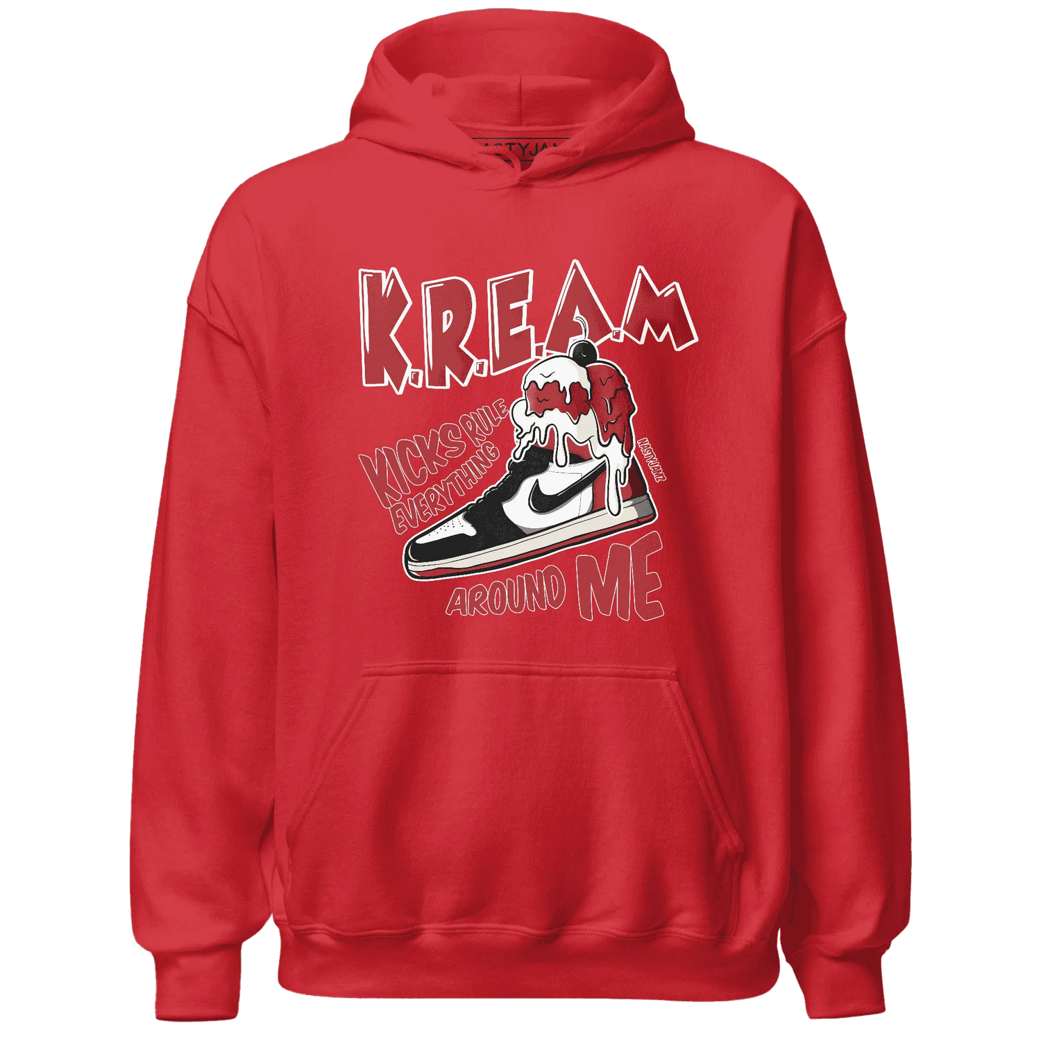 Black-Toe-Reimagined-Red-White-1s-Hoodie-Match-Kream-Sneaker