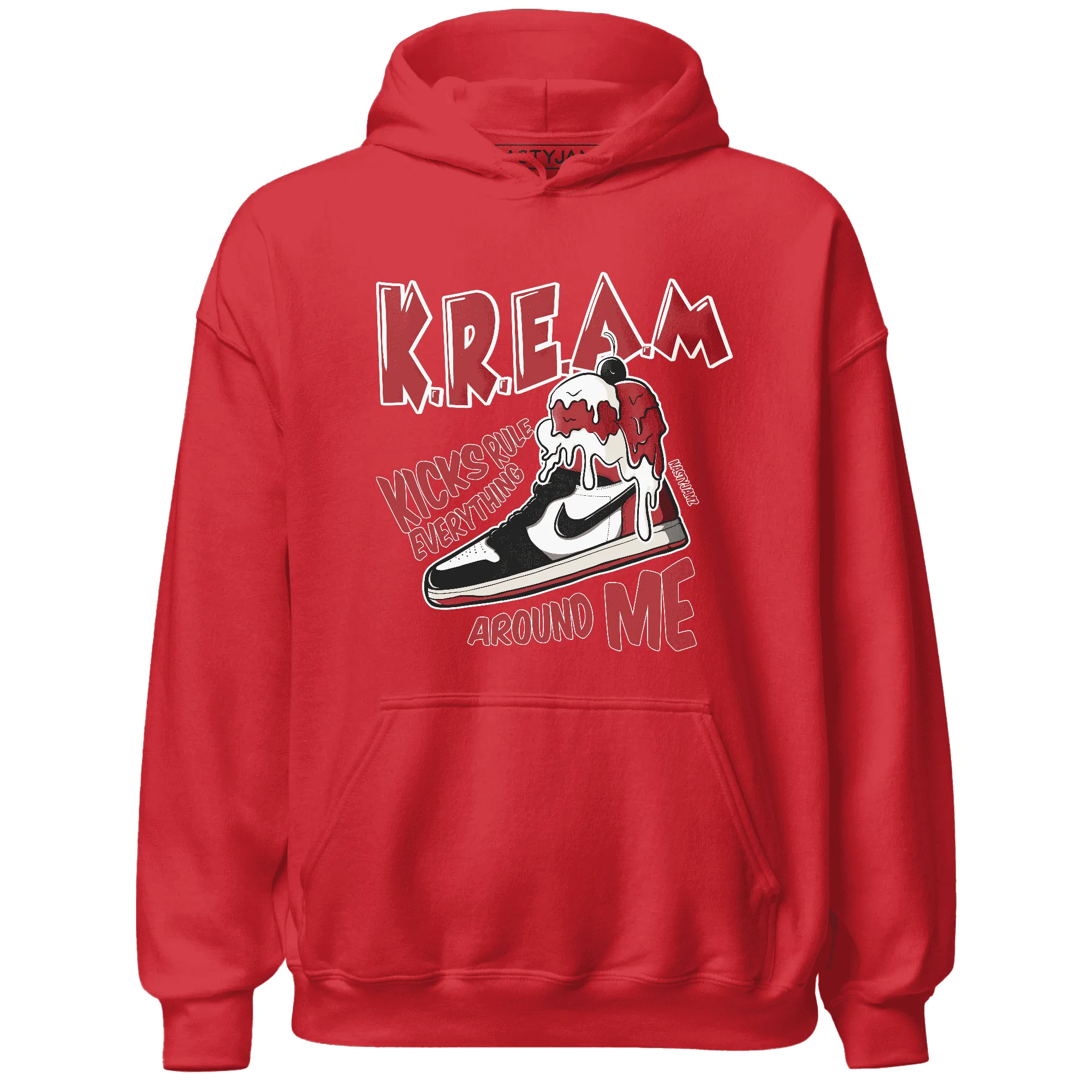 Black-Toe-Reimagined-Red-White-1s-Hoodie-Match-Kream-Sneaker