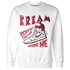 High 85 Metallic Burgundy 1s Sweatshirt Match Kream Sneaker - NastyJamz