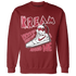 High 85 Metallic Burgundy 1s Sweatshirt Match Kream Sneaker - NastyJamz