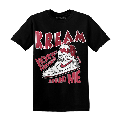High 85 Metallic Burgundy 1s T Shirt Match Kream Sneaker - NastyJamz