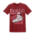 High 85 Metallic Burgundy 1s T Shirt Match Kream Sneaker - NastyJamz