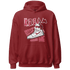 High 85 Metallic Burgundy 1s Hoodie Match Kream Sneaker - NastyJamz