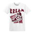 High White Team Red 1s T Shirt Kream Sneaker - NastyJamz