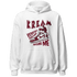 High White Team Red 1s Hoodie Match Kream Sneaker - NastyJamz