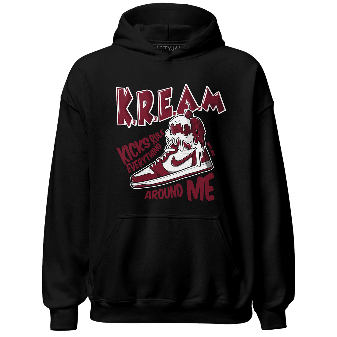 High White Team Red 1s Hoodie Match Kream Sneaker - NastyJamz