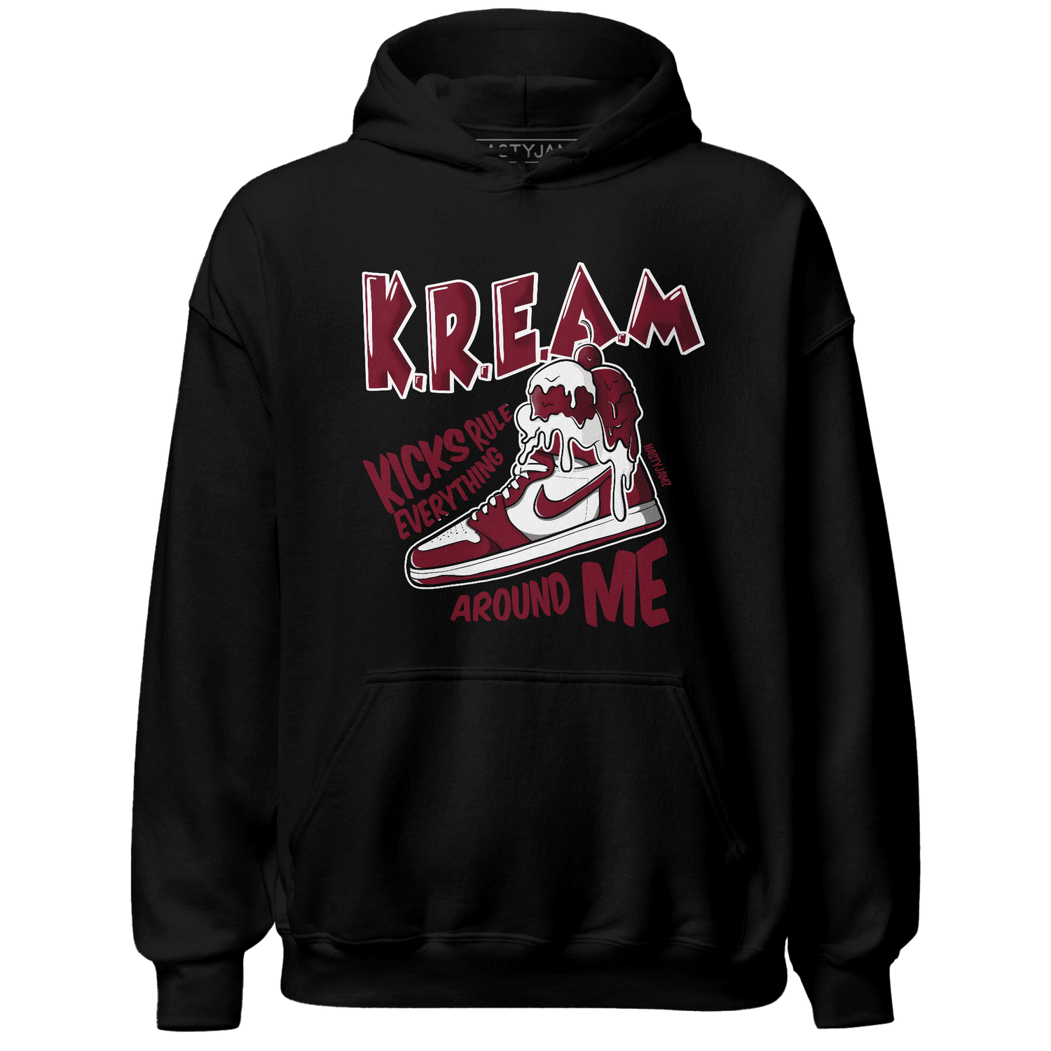 High White Team Red 1s Hoodie Match Kream Sneaker - NastyJamz