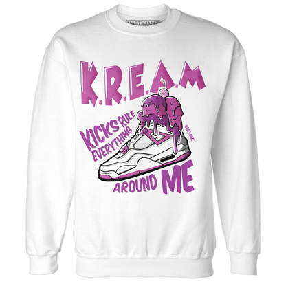 GS Hyper Violet 4s Sweatshirt Match Kream Sneaker - NastyJamz
