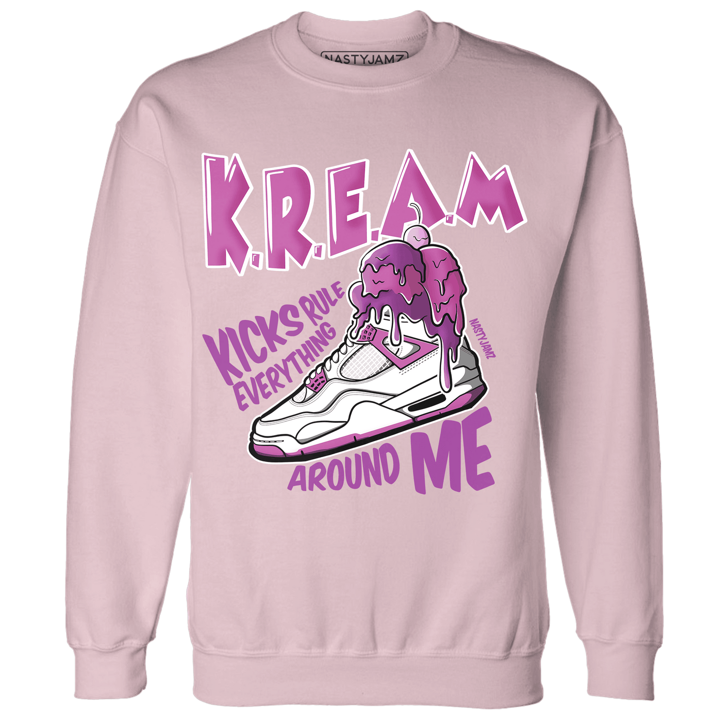 GS Hyper Violet 4s Sweatshirt Match Kream Sneaker - NastyJamz