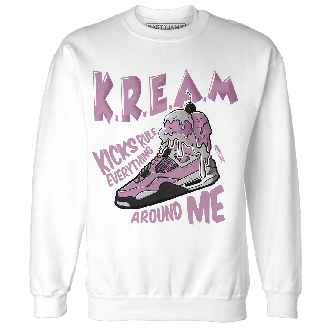 Orchid-Neutral-Grey-Black-White-4s-Sweatshirt-Match-Kream-Sneaker
