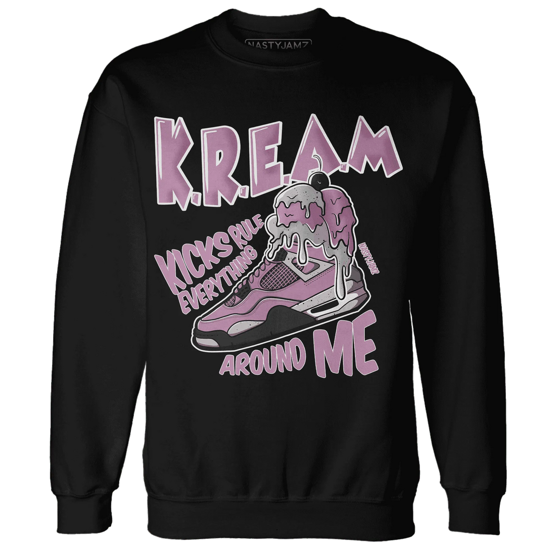 Orchid-Neutral-Grey-Black-White-4s-Sweatshirt-Match-Kream-Sneaker