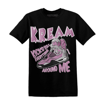 Orchid-Neutral-Grey-Black-White-4s-T-Shirt-Match-Kream-Sneaker