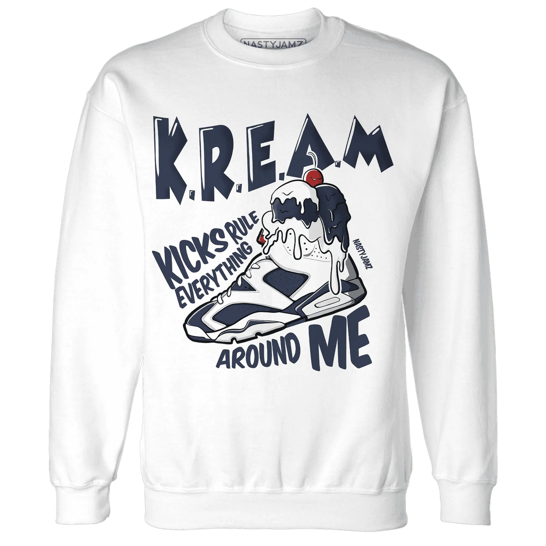 White-Navy-6s-Sweatshirt-Match-Kream-Sneaker