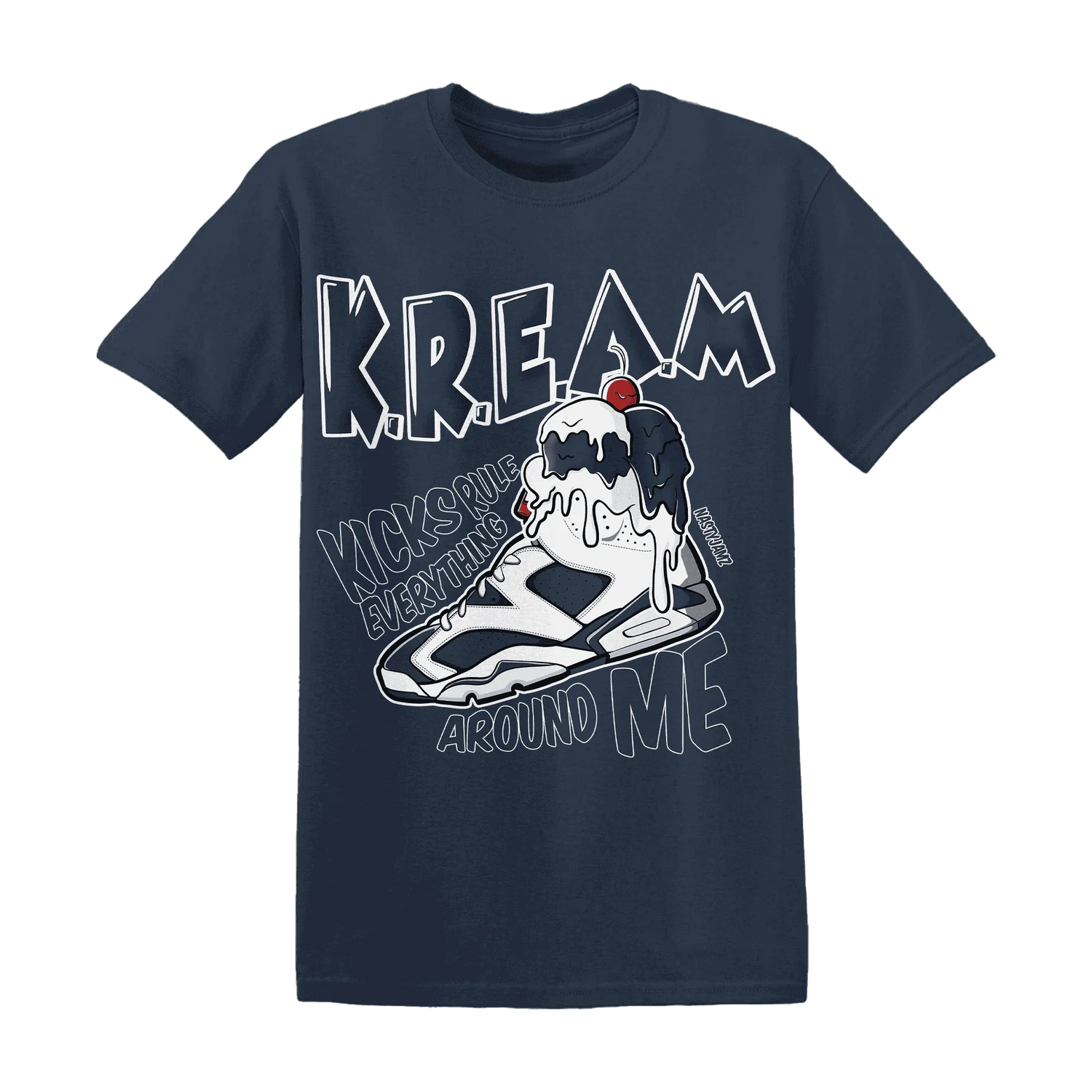 White-Navy-6s-T-Shirt-Match-Kream-Sneaker